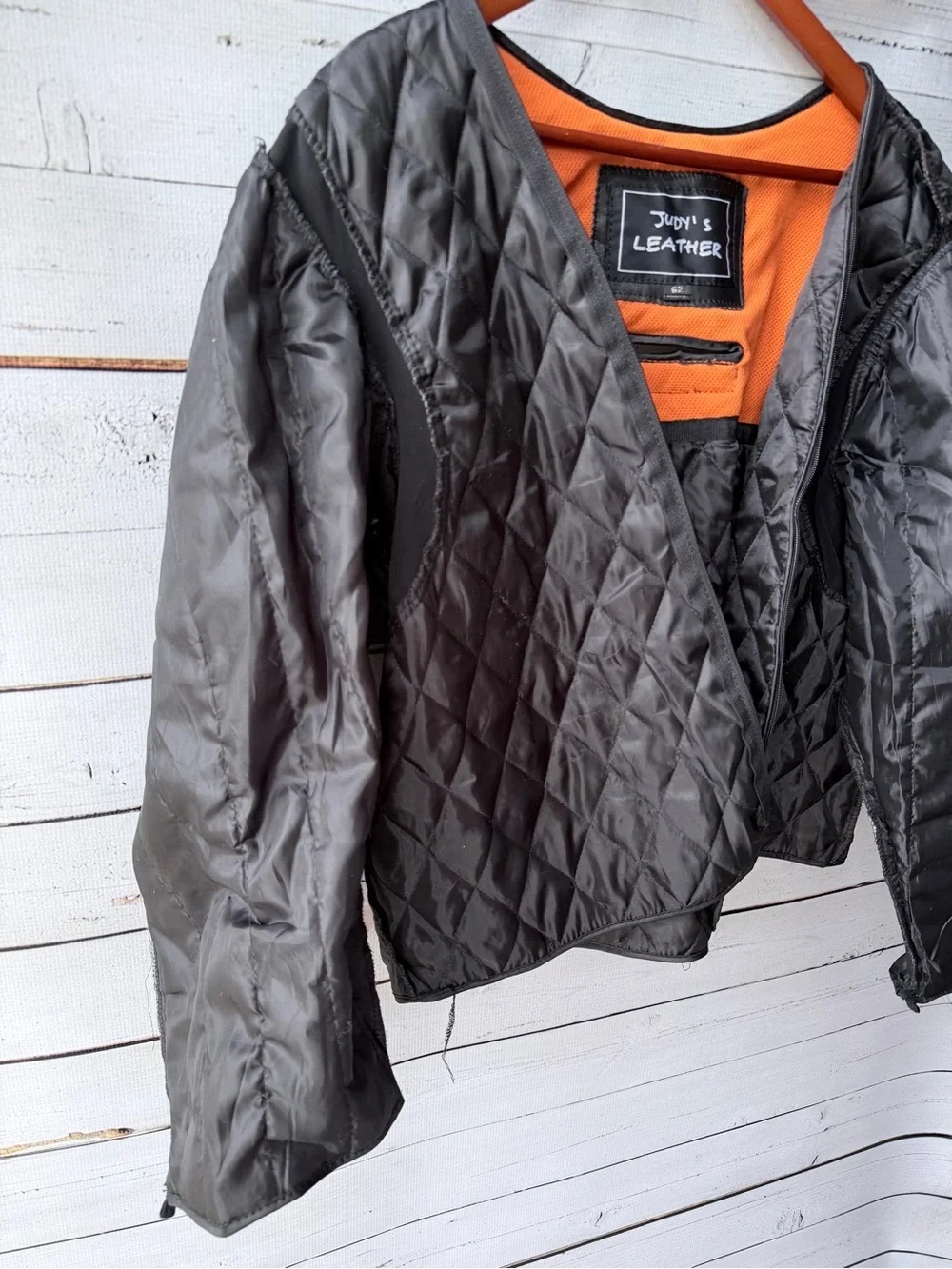 Vintage Judy’s Leather Quilted Jacket Liner